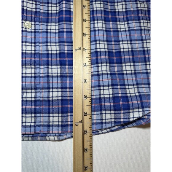 Ralph Lauren Classic Fit Long Sleeve Blue Plaid Button Front Shirt Men's XL‎ - Picture 7 of 11